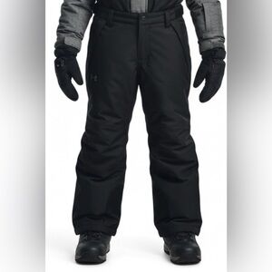 Under Armour Youth Medium Black Outerwear Winter Gear Snow Pants 10/12 Unisex